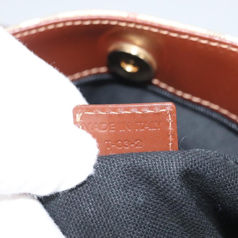 BURBERRY Nova Check Hand Bag PVC Beige Auth 121466 - Picture 12 of 16